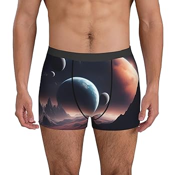 Amazon.com: DRTGEDS Space Planet Premium Elastic Men's Boxer